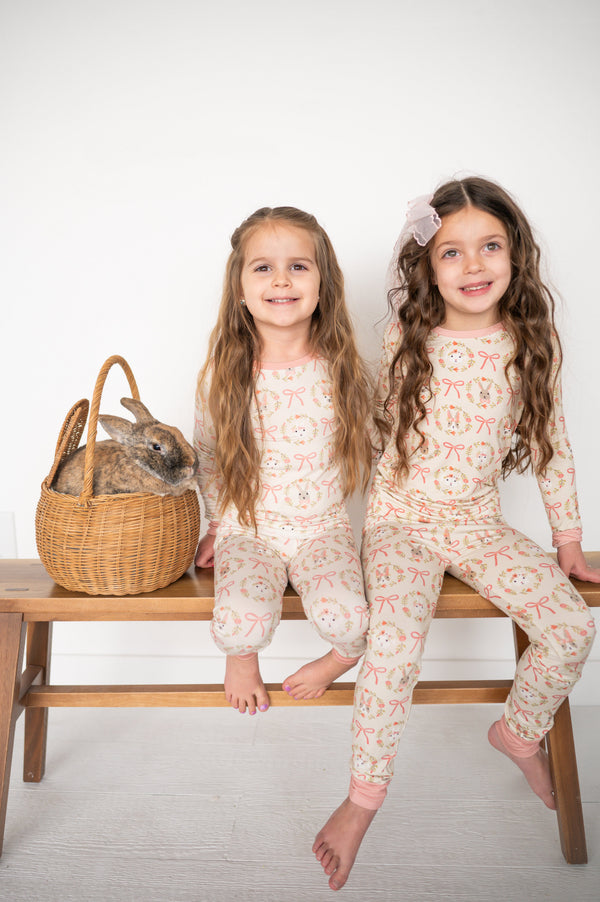 Bows & Bunnies (Long Sleeve PJ)