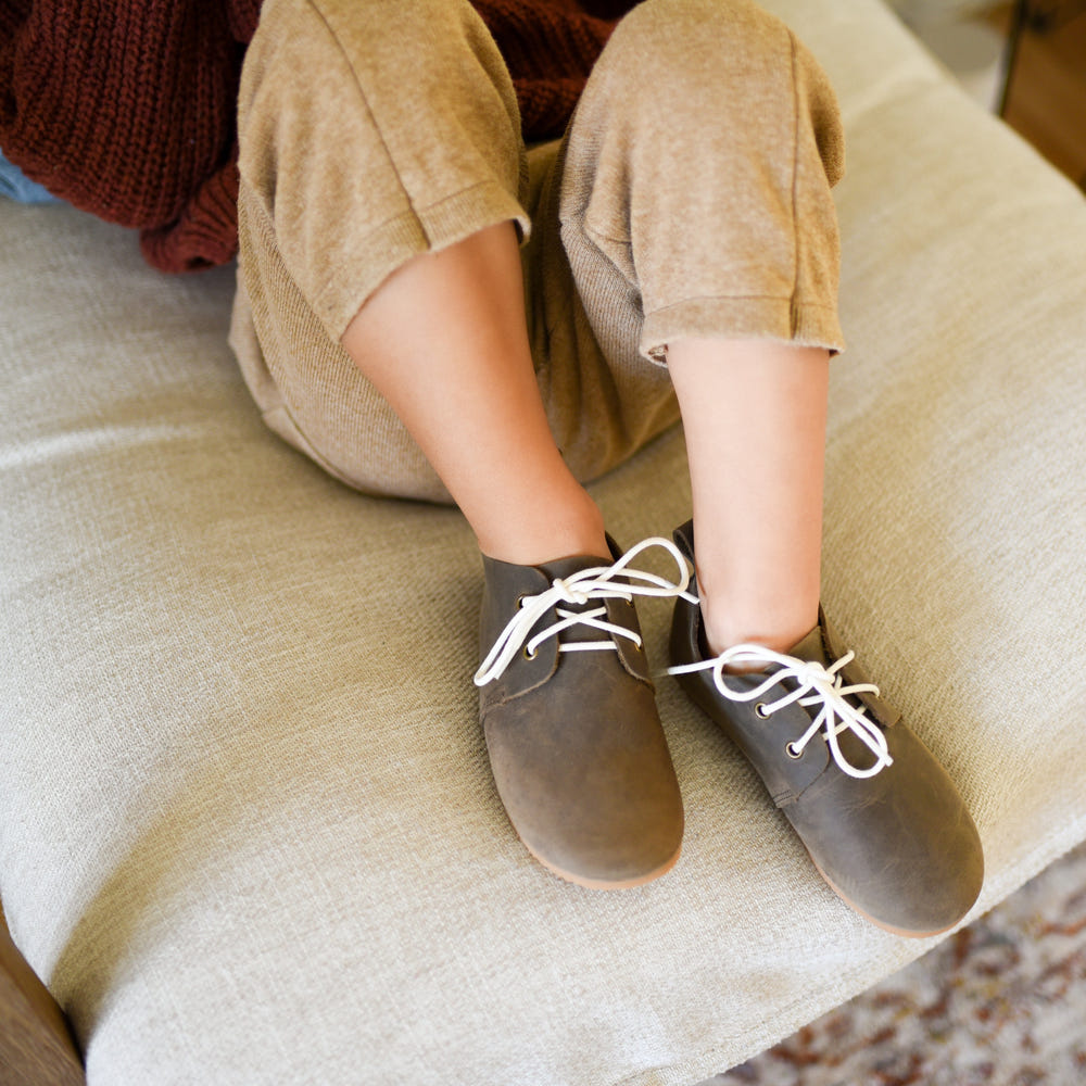Hamilton Low Top Oxfords for babies with hard sole, stylish and comfortable footwear for little ones.