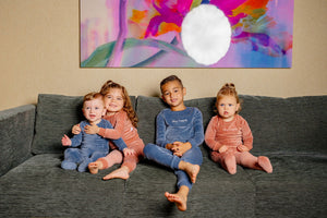 Stay Cozy Footie- Rose