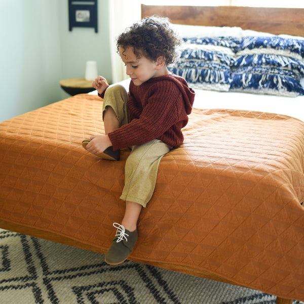 Hamilton Low Top Oxfords for babies with hard sole, stylish and comfortable footwear, angle view 5.