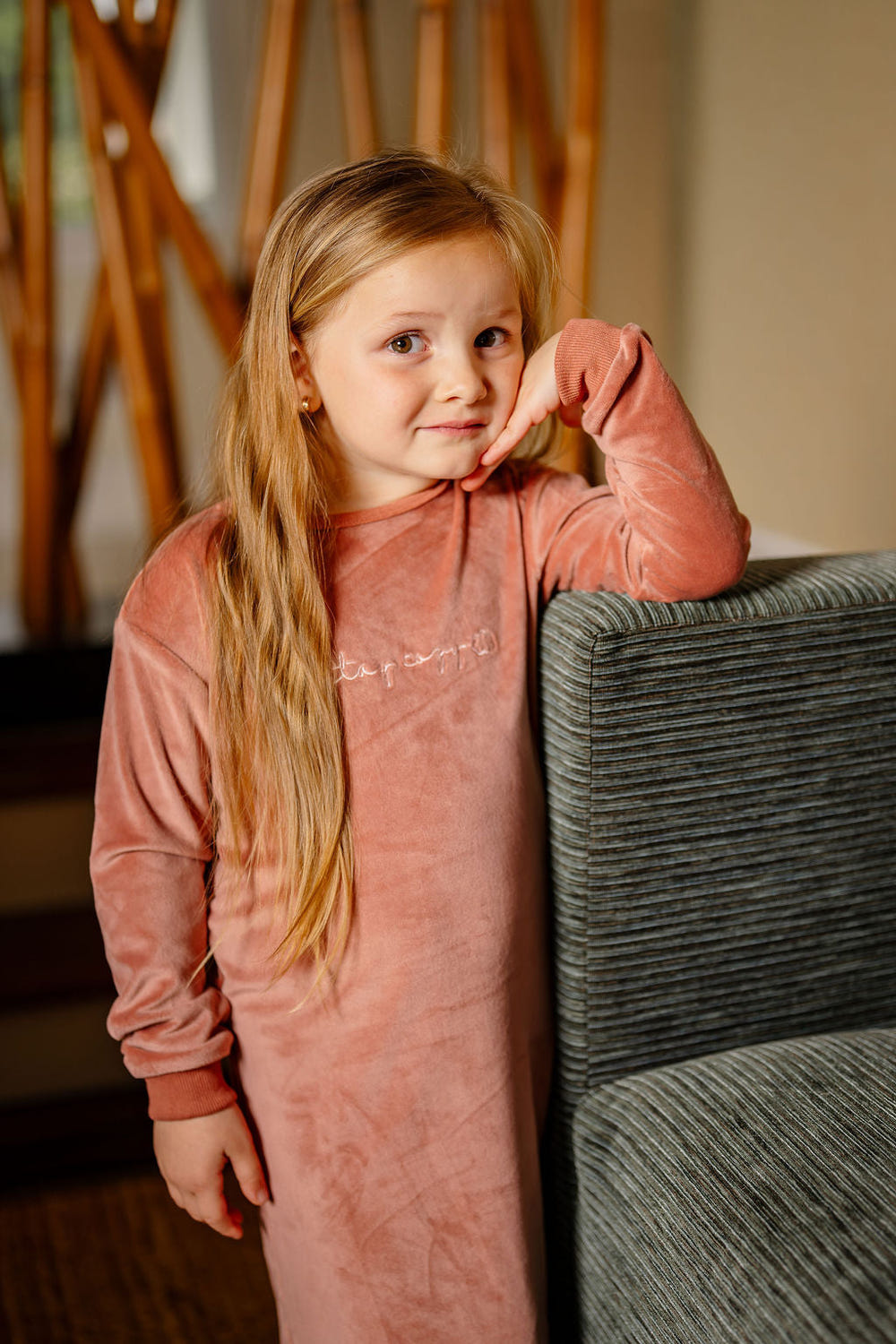 Stay Cozy Nightgown in Rose for babies, perfect for comfortable sleep and bedtime snuggles.