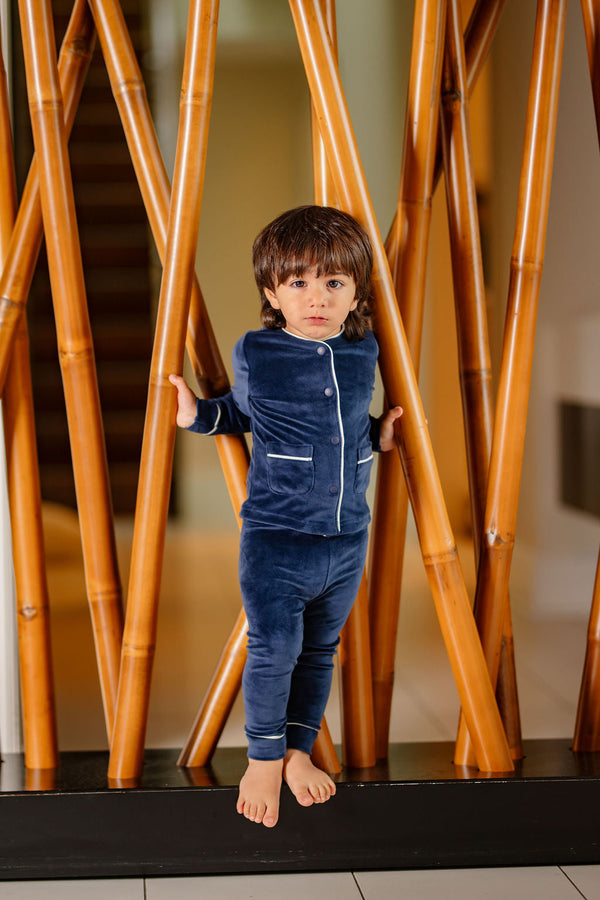 Velour PJ- Navy