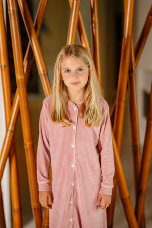 Velour Nightgown- Dusty Pink