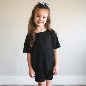 FINAL SALE - Oversized T-Shirt - Obsidian - Ploom Basics Bamboo