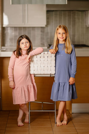 Pouf Sweater Dress- Pink