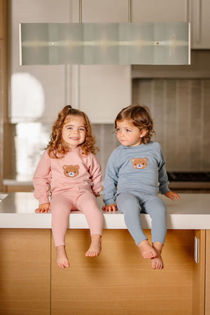 Bear Sweatsuit- Pink