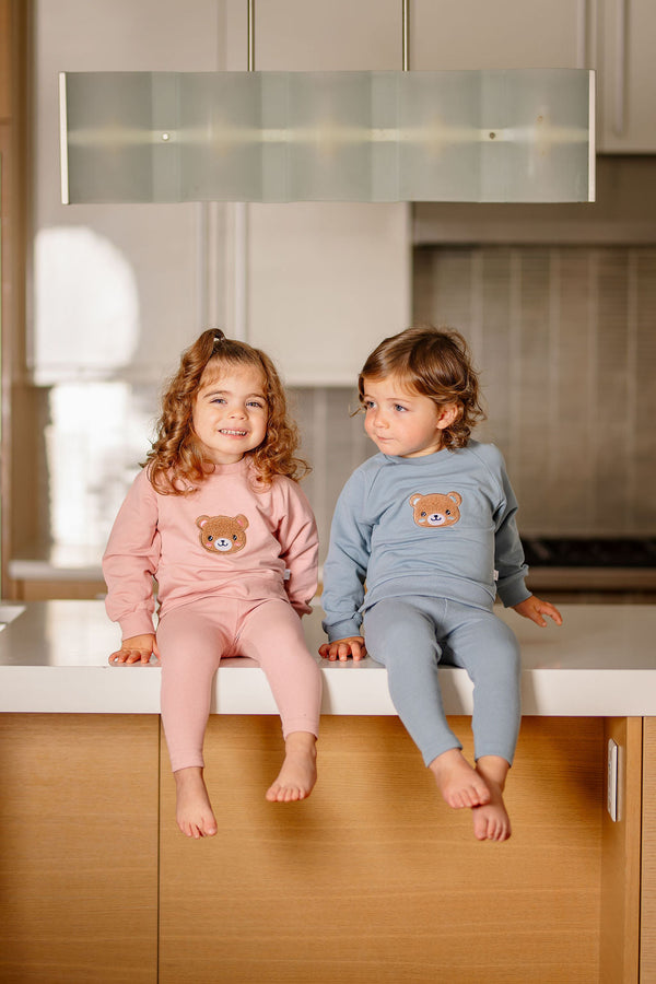 Bear Sweatsuit- Pink