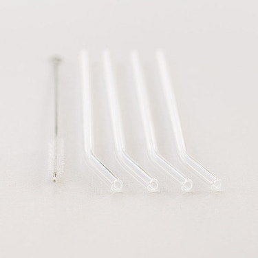 Glass Straws, 4 Pack