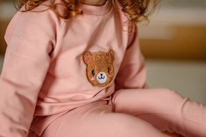 Bear Sweatsuit- Pink