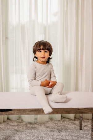 Vintage Bear Footie- Blue