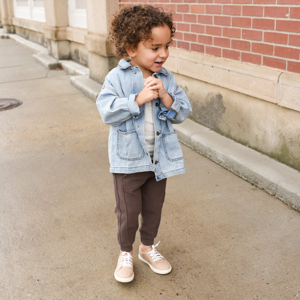 Tan Waxed - Low Top Sneakers