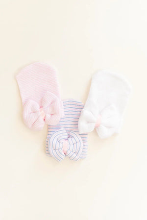 Newborn Baby Girl Hat with Bow