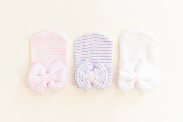 Newborn Baby Girl Hat with Bow