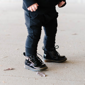 Jet Black - Combat Boot