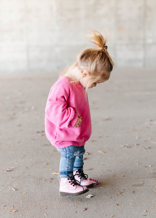 Cotton Candy - Combat Boot