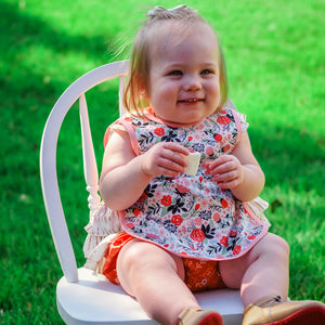 Vintage Rose Bapron for babies, stylish and practical, shown at angle 11 for a detailed view.