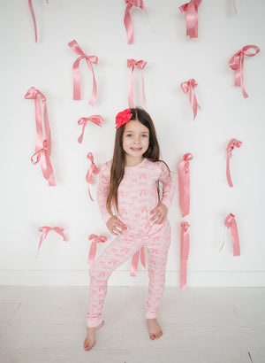 Pink Bows (Long Sleeve PJ)