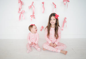 Pink Bows (Long Sleeve PJ)