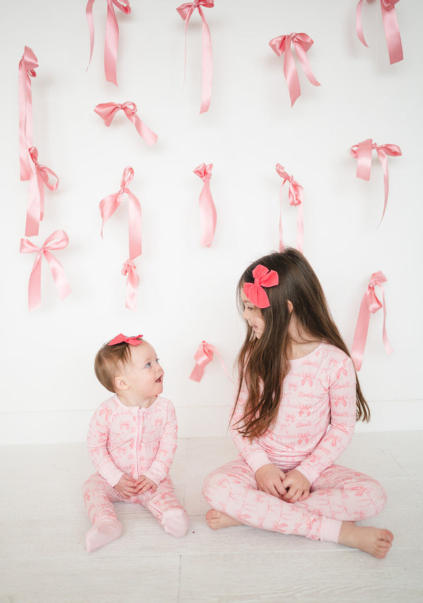 Pink Bows (Long Sleeve PJ)