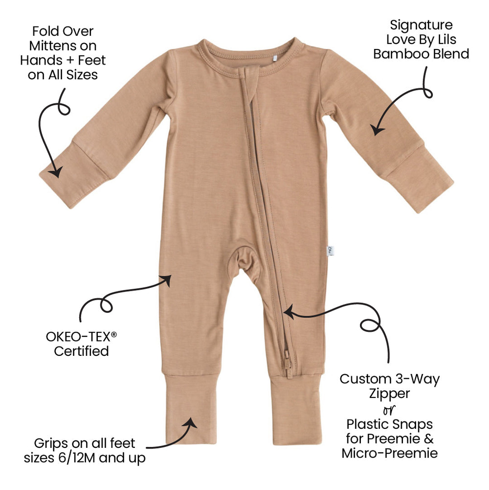 Dune Solid Bamboo Convertible Footie