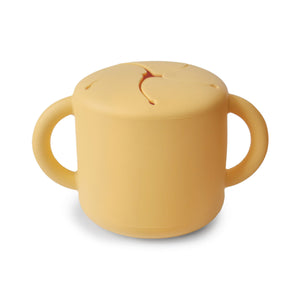 Mushie Snack Cup silicone spill-proof two handles