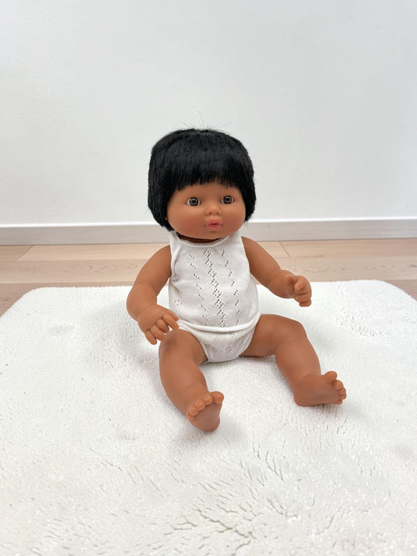 Bebenita 13" Baby Boy Doll - Darwin | Unscented & Fully Clothed
