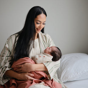 Mushie Organic Cotton Muslin Swaddle Blanket extra soft
