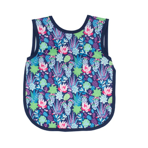 Desert Floral Bapron for babies, showcasing a vibrant floral design from angle 3. Perfect for mealtime messes.
