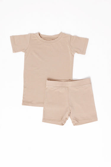 Desert Lark CloudBlend™ Short Sleeve Pajamas Set for babies and toddlers, soft and comfortable sleepwear.