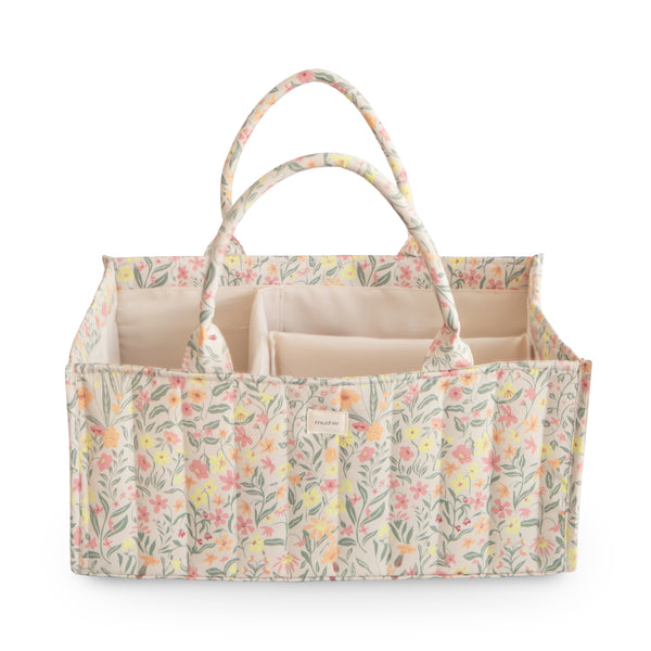 Mushie Diaper Caddy Quilted with Removable Dividers