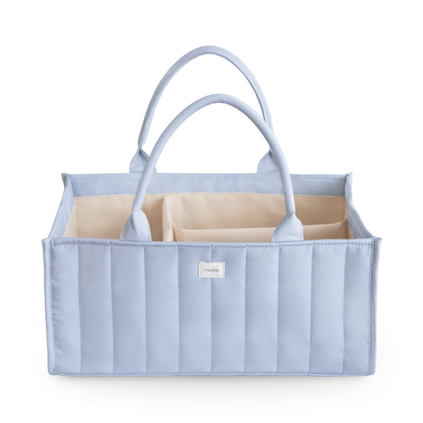 Mushie Diaper Caddy Quilted with Removable Dividers