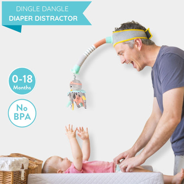 Dingle Dangle Diaper Changing Distractor for babies - fun and engaging accessory for diaper changes.