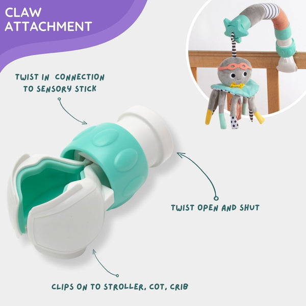 Deluxe Dingle Dangle Baby Gift Set for strollers, featuring colorful toys and accessories for on-the-go fun.