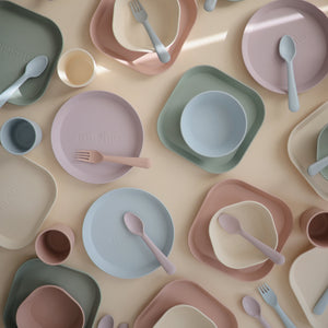 Mushie Dinnerware Cups Soft Colors Non-Toxic PP Plastic
