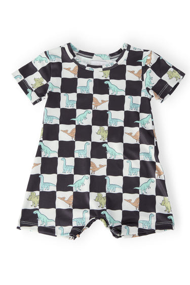 Dino Checkers S/S Shorty One-Piece
