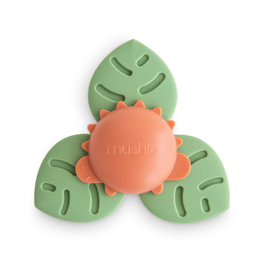 Dino Suction Spinner Toy for babies, perfect for bath time fun and sensory play.