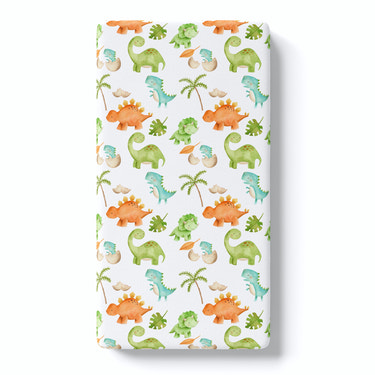 Dinosaurs Fitted Crib Sheet - MOOGCO Baby