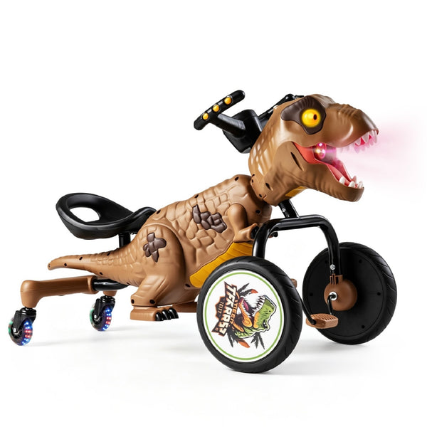 Dinosaur Drift Tricycle with Lights and Spray and 360-Degree Spin Mode