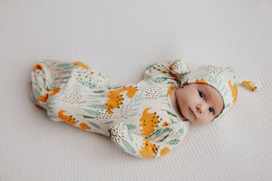 Dinosaur Newborn Knotted Hat