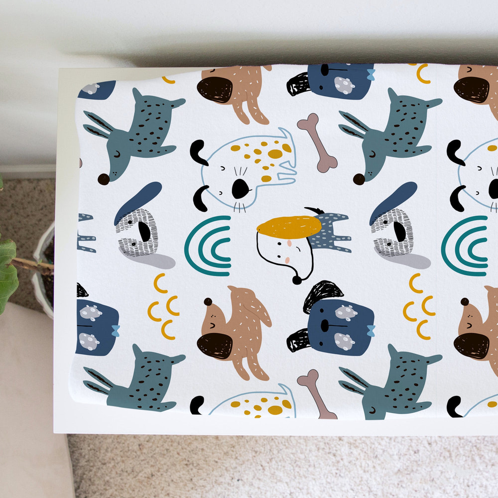 Changing Pad Cover - My Best Friends (Dogs) - MOOGCO Baby