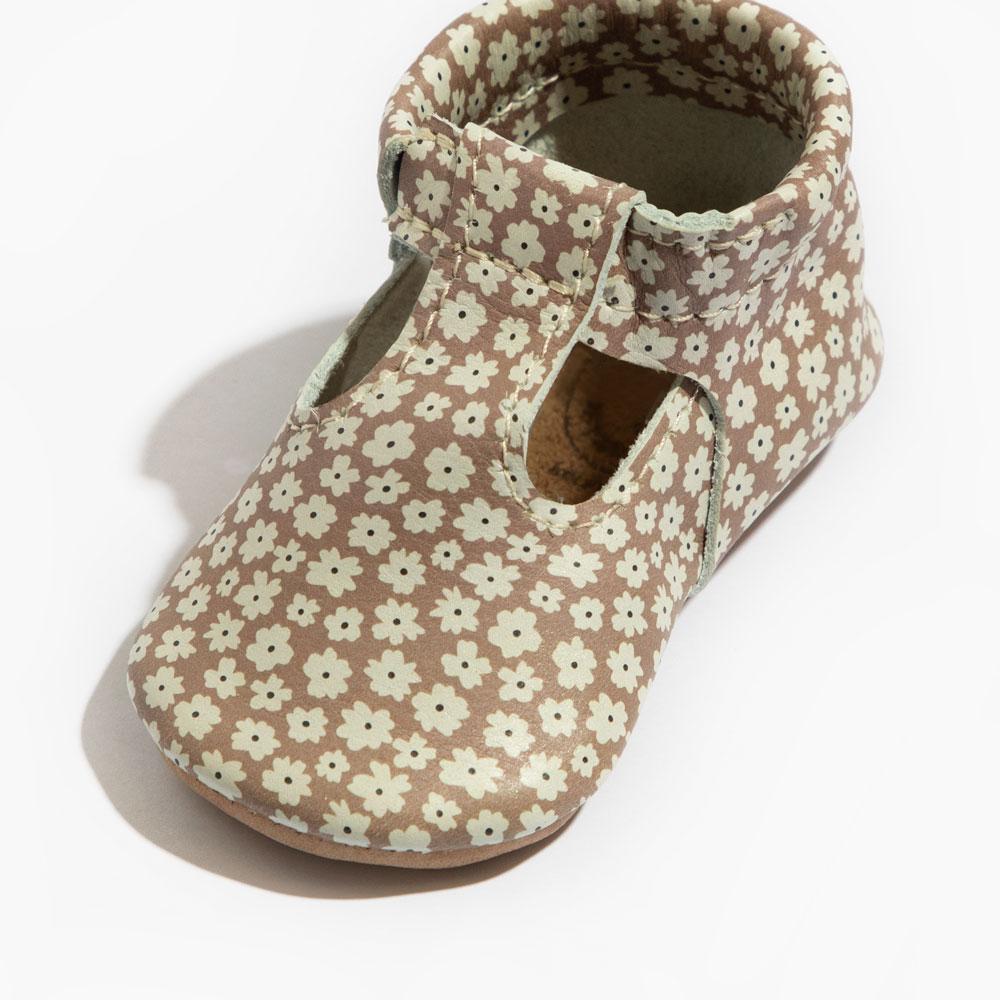 Dogwood T-Bar Baby Shoe in soft leather, perfect for stylish and comfortable little feet.