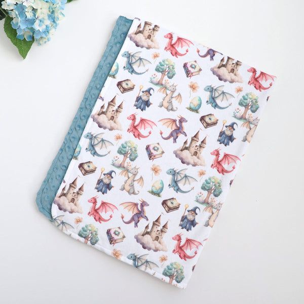 Minky Baby Blanket Dragon's Kingdom