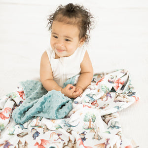 Minky Baby Blanket Dragon's Kingdom