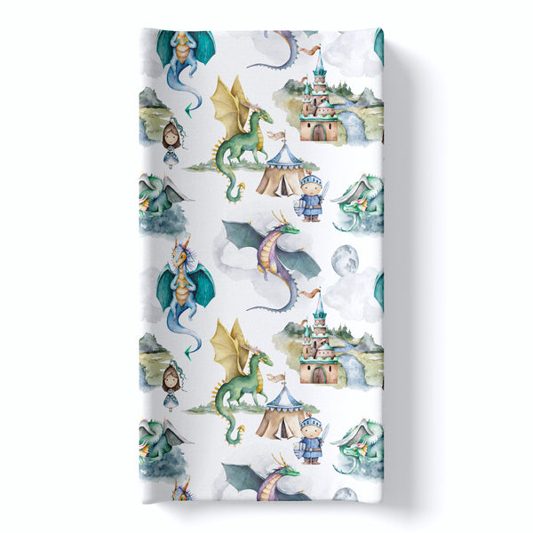 Changing Pad Cover- Dragons & Knights