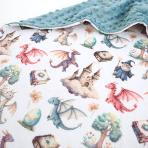 Minky Baby Blanket Dragon's Kingdom