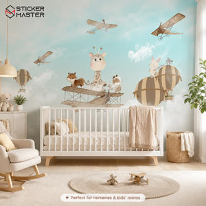 Dreamy Sky Safari Wall Mural