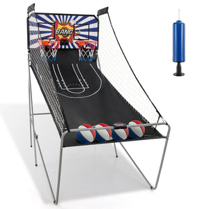 Dual Shot Basketball Arcade Game with 8 Game Modes and 4 Balls for Kids & Family