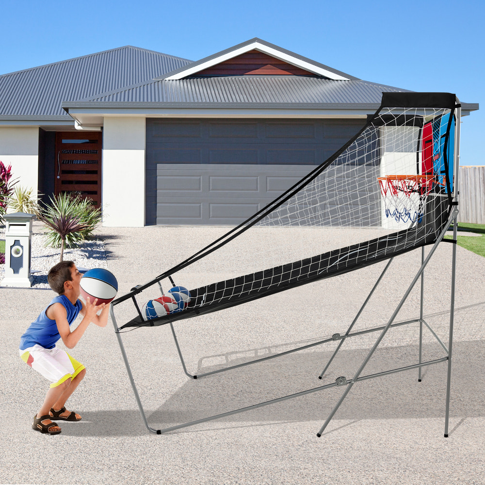 Dual Shot Basketball Arcade Game with 8 Game Modes and 4 Balls for Kids & Family