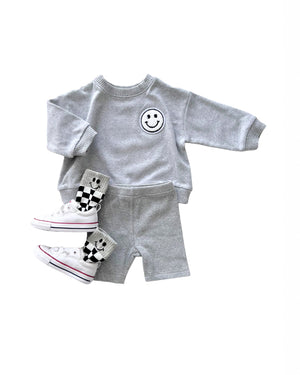 Biker Shorts Set | Gray - MOOGCO Baby