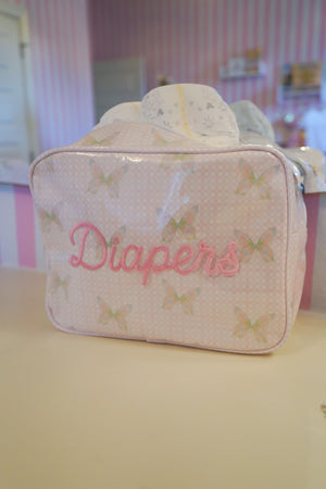 KenzKustomz Diapers XL Clear Coat Travel Bag 11x5x8 inches
